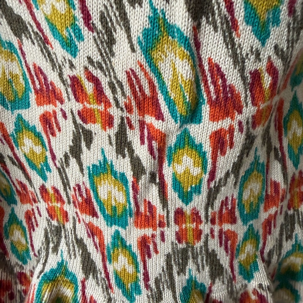 🟢 Sundance Colorful Patterned Button-Up Cardigan Small - Picture 9 of 9